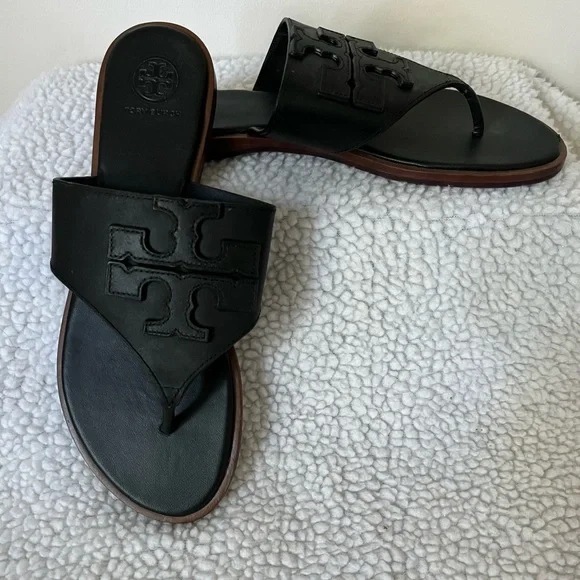 Tory Burch Weston Logo Sandals - Picture 3 of 7